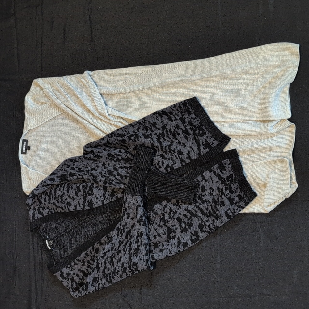 Bundle 2 Express Women's Open-Front Cardigans. Small